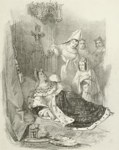 The Death of Lady Anne by Joseph Nash